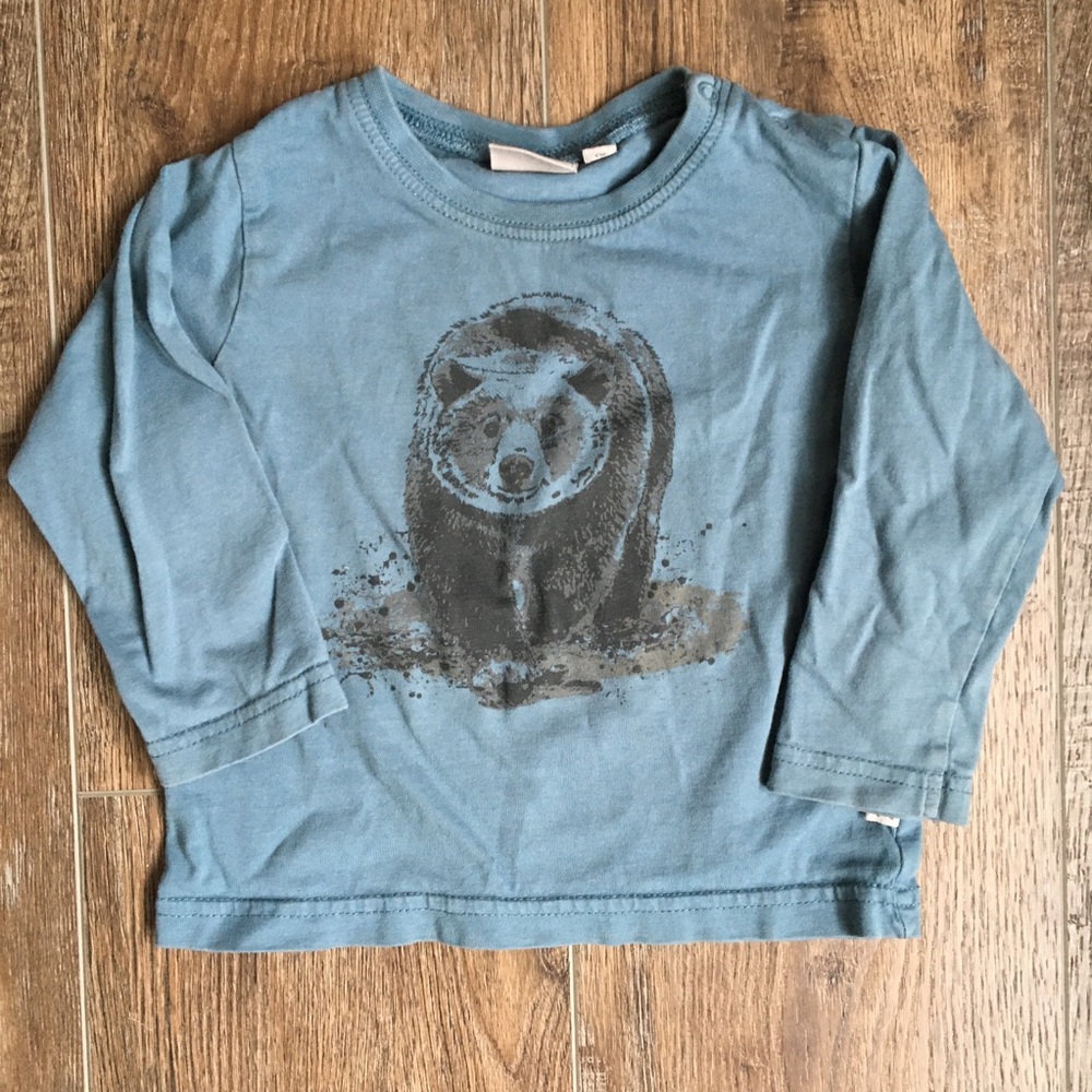 Wheat brand boys long sleeve shirt size 12 months